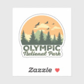 olympischer Nationalpark - Geschenke in Washington Aufkleber (Blatt)