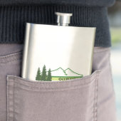 Olympischer Nationalpark Grüne Streifen Flachmann (Beispiel)