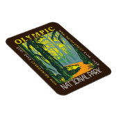 Olympischer Nationalpark Hoh Regenwald erschüttert Magnet (Rechte Seite)