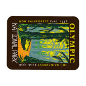 Olympischer Nationalpark Hoh Regenwald erschüttert Magnet (Horizontal)