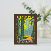 Olympischer Nationalpark Hoh Regenwald erschüttert Postkarte (Stehend Vorderseite)