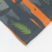 Olympischer Nationalpark Illustration Retro Fleecedecke (Ecke)