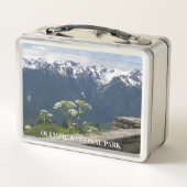 Olympischer Nationalpark Landschaft Metall Brotdose (Rückseite)