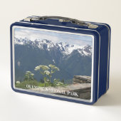 Olympischer Nationalpark Landschaft Metall Brotdose (Rückseite)