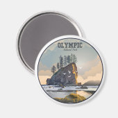 Olympischer Nationalpark Magnet (Vorderseite/Rückseite)