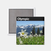 Olympischer Nationalpark Magnet (Vorderseite/Rückseite)