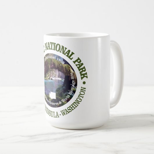 Olympischer Nationalpark (NP2) Kaffeetasse (VorderseiteRechts)