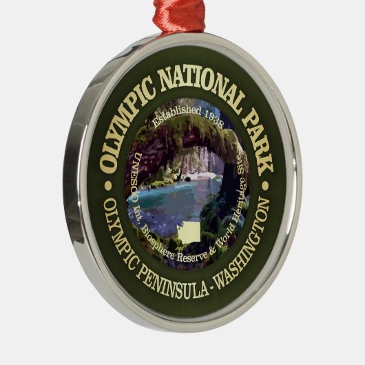 Olympischer Nationalpark (NP2) Ornament Aus Metall (Rechts)