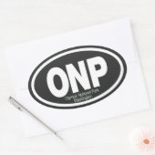 Olympischer Nationalpark Ovaler Aufkleber (Umschlag)