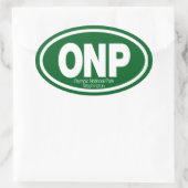 Olympischer Nationalpark Ovaler Aufkleber (Tasche)