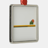Olympischer Nationalpark Pine Trees Ornament Aus Metall (Rechts)