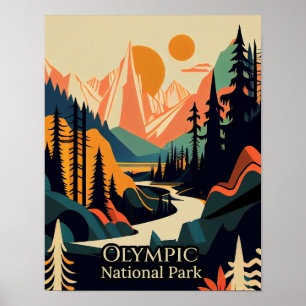 Olympischer Nationalpark Poster