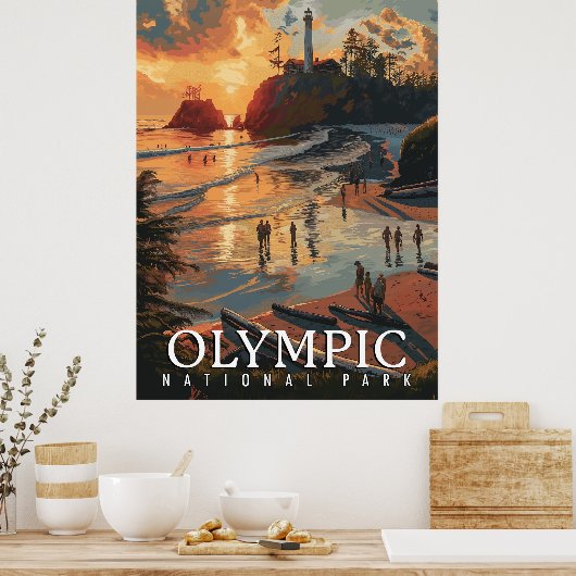 Olympischer Nationalpark Poster (Küche)