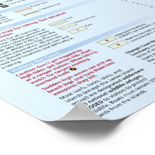 Olympischer Nationalpark Poster (Ecke)