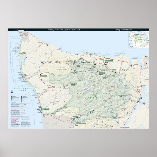 Olympischer Nationalpark Poster (Vorne)
