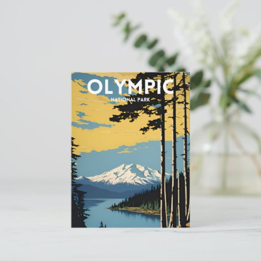 Olympischer Nationalpark Postkarte (Stehend Vorderseite)