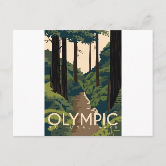 Olympischer Nationalpark Postkarte (Vorderseite)