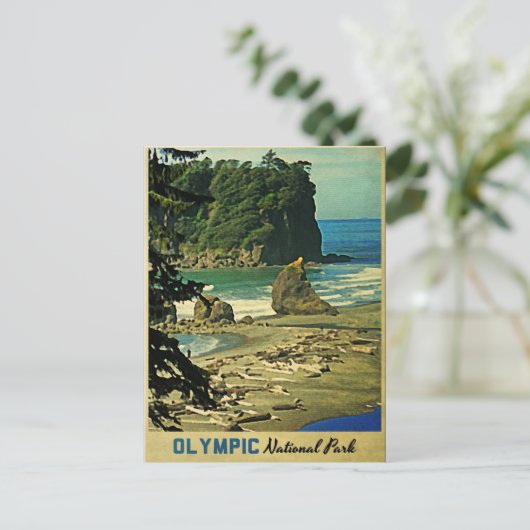 Olympischer Nationalpark Postkarte (Stehend Vorderseite)