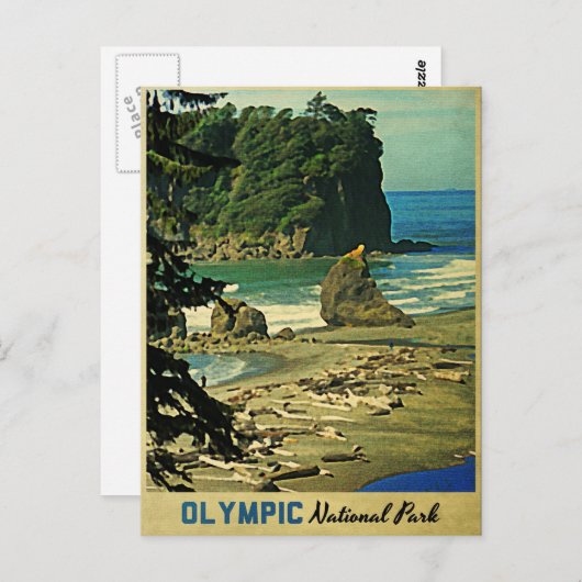 Olympischer Nationalpark Postkarte (Vorne/Hinten)