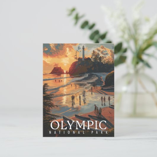 Olympischer Nationalpark Postkarte (Stehend Vorderseite)