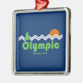 Olympischer Nationalpark Retro Ornament Aus Metall (Links)