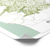 Olympischer Nationalpark Retro Street Karte Poster (Ecke)