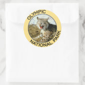Olympischer Nationalpark Runder Aufkleber (Tasche)