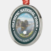 Olympischer Nationalpark Silbernes Ornament (Links)