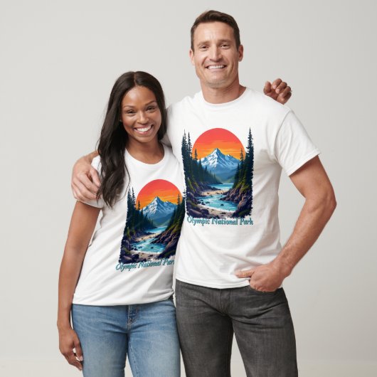 Olympischer Nationalpark - Sonnenuntergang T-Shirt (Unisex)