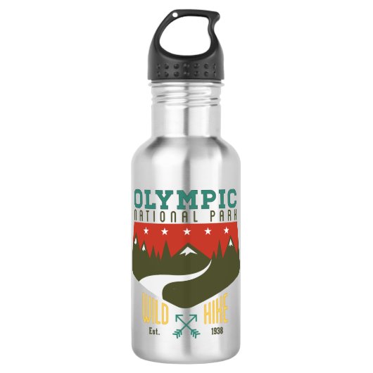Olympischer Nationalpark Trinkflasche (Vorderseite)