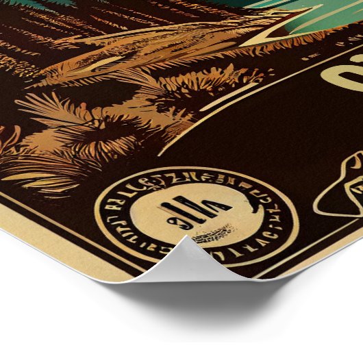 Olympischer Nationalpark Vintag Poster (Ecke)