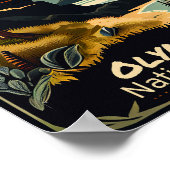 Olympischer Nationalpark Vintag Poster (Ecke)