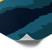 Olympischer Nationalpark Vintage Reiseplakat Poster (Ecke)