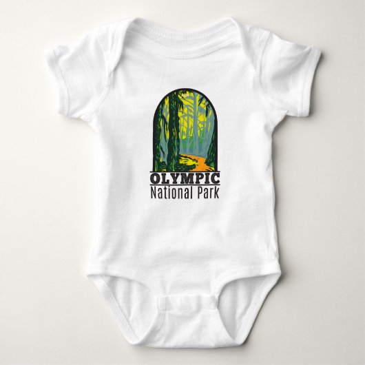 Olympischer Nationalpark Washington Hoh Rainforest Baby Strampler (Vorderseite)