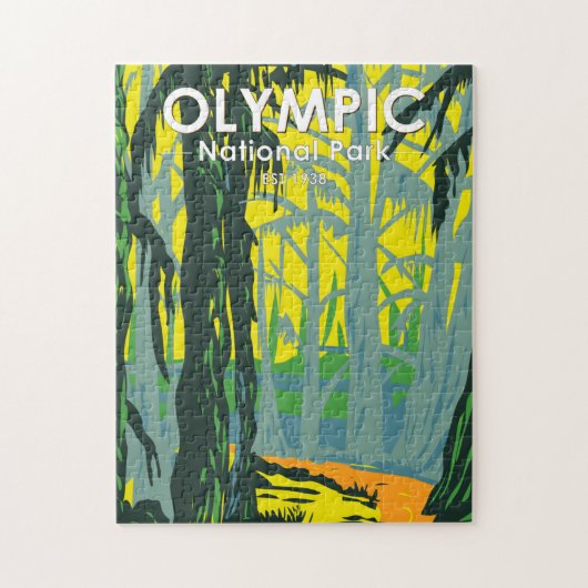 Olympischer Nationalpark Washington Hoh Rainforest Puzzle (Vertikal)