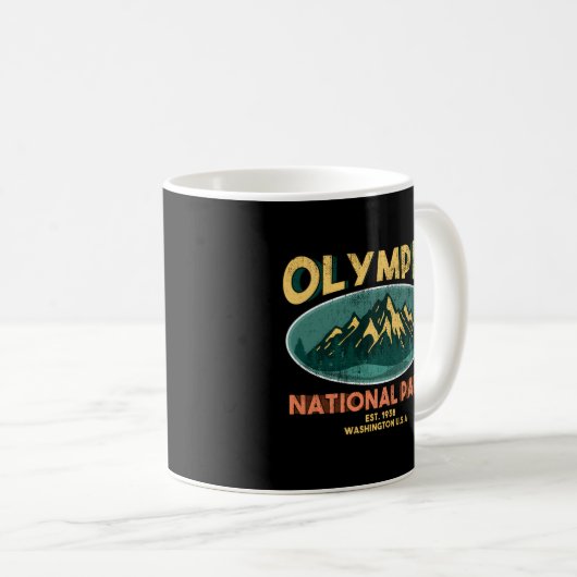 Olympischer Nationalpark Washington Mountain Kaffeetasse (VorderseiteRechts)