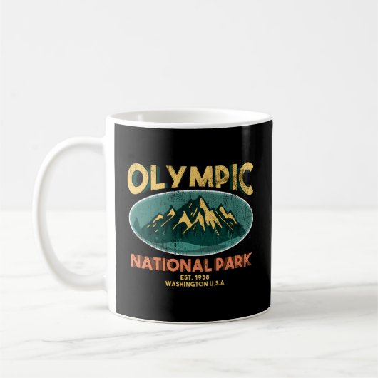 Olympischer Nationalpark Washington Mountain Kaffeetasse (Links)