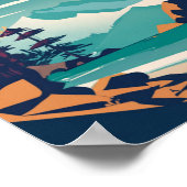 Olympischer Nationalpark Washington Rocky Beach Poster (Ecke)