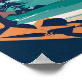 Olympischer Nationalpark Washington Rocky Beach Poster (Ecke)