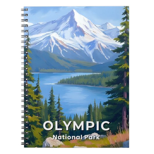 Olympischer Nationalpark | Washington Travel Paint Notizblock (Vorderseite)