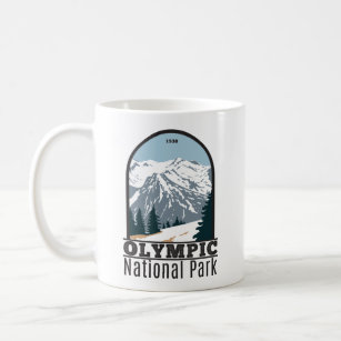 Olympischer Nationalpark Washington Vintag Kaffeetasse