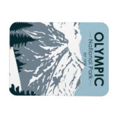 Olympischer Nationalpark Washington Vintag Magnet (Horizontal)