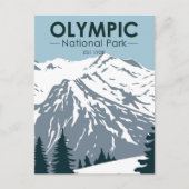 Olympischer Nationalpark Washington Vintag Postkarte (Vorderseite)