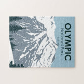 Olympischer Nationalpark Washington Vintag Puzzle (Horizontal)