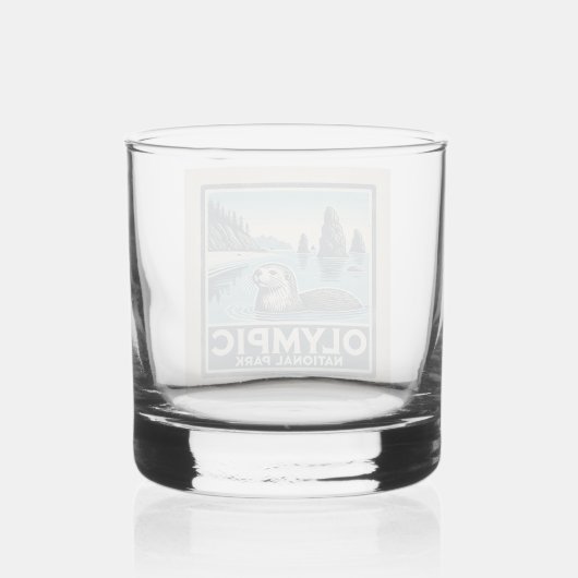 Olympischer Nationalpark Whiskyglas (Rückseite)