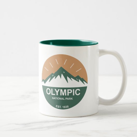 Olympischer Nationalpark Zweifarbige Tasse (Rechts)