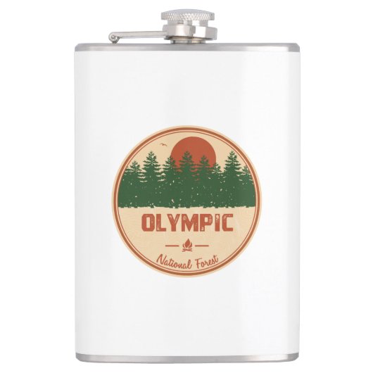 Olympischer Nationalwald Flachmann (Vorderseite)