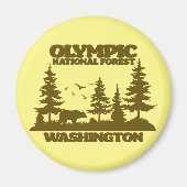 Olympischer Nationalwald Magnet (Vorne)