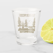 Olympischer Nationalwald Schnapsglas (Rückseite)