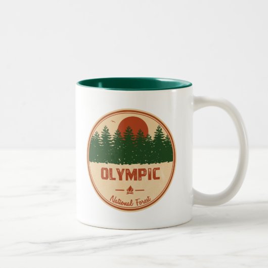 Olympischer Nationalwald Zweifarbige Tasse (Rechts)